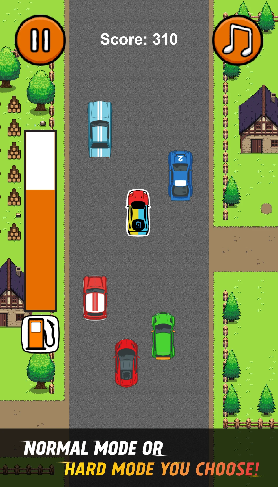 Turbo Car Racer: Retro Game screenshot