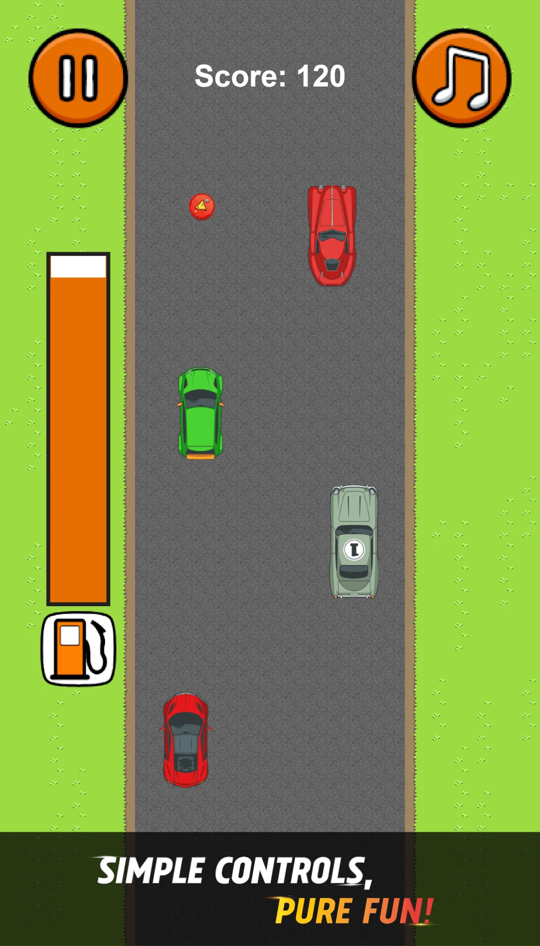 Turbo Car Racer: Retro Game screenshot
